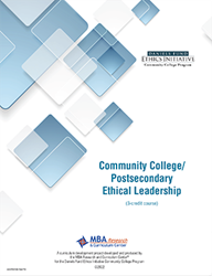 Course Guide: Community College/Postsecondary Ethical Leadership (Download) Management