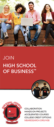 High School of Business Student Brochures 