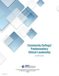 Course Guide: Community College/Postsecondary Ethical Leadership
