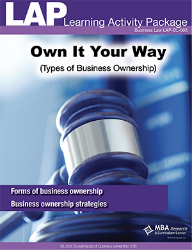 LAP-BL-003, Own It Your Way (Types of Business Ownership) (Download) BL:003, Law, Entrepreneurship