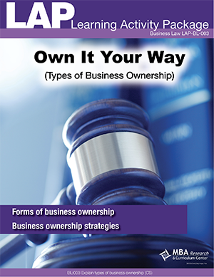 LAP-BL-003, Own It Your Way (Types of Business Ownership) (Download) BL:003, Law, Entrepreneurship
