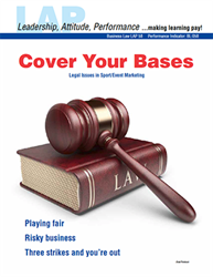 LAP-BL-058, Cover Your Bases (Legal Issues in Sport/Event Marketing) (Download) BL:058, Sports Marketing, Business Law, Business Administration, LAP-BL-003