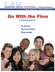 LAP-EI-006, Go With the Flow (Demonstrating Adaptability) (Download) LAP-EI-023, EI:006, Emotional Intelligence, Personal Development, Workplace, Co-op