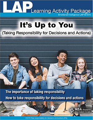 LAP-EI-075, It’s Up to You (Taking Responsibility for Decisions and Actions) (Download) EI:075, Emotional Intelligence, Workplace, Co-op