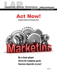 LAP-MK-015, Act Now! (Employee Actions and Company Goals) (Download) MK:015, LAP-MK-002, Marketing, Work-based Learning, Co-op Work Experience, Community-based Learning