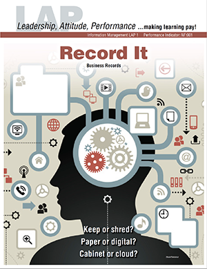 LAP-NF-001, Record It (Business Records) (Download) NF:001, Information Management, Budgeting, Recordkeeping, Business Basics, Business Functions
