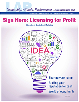LAP-PM-139, Sign Here: Licensing for Profit (Licensing in Sport/Event Marketing) (Download) PM:139, Product Management, Product Planning, Branding