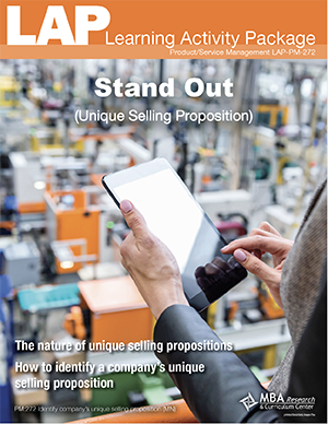 LAP-PM-272, Stand Out (Unique Selling Proposition) (Download) PM:272, Product Management, Product Planning, Branding, Marketing