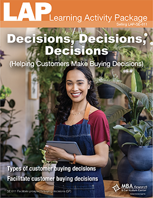 LAP-SE-811, Decisions, Decisions, Decisions (Helping Customers Make Buying Decisions) (Download) SE:811, Selling, 