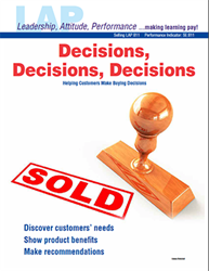 LAP-SE-811, Decisions, Decisions, Decisions (Helping Customers Make Buying Decisions) (Download) SE:811, Selling, LAP-SE-108