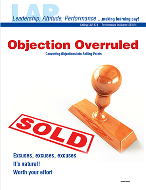LAP-SE-874, Objection Overruled (Converting Objections Into Selling Points) (Download) SE:874